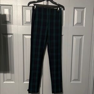 Plaid Trousers in Black, Navy and Green
